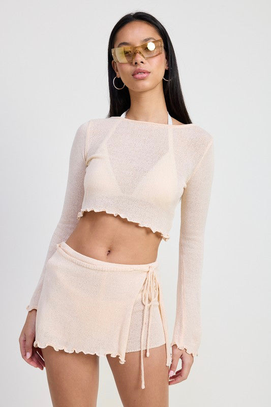 Long Sleeve Cropped Top