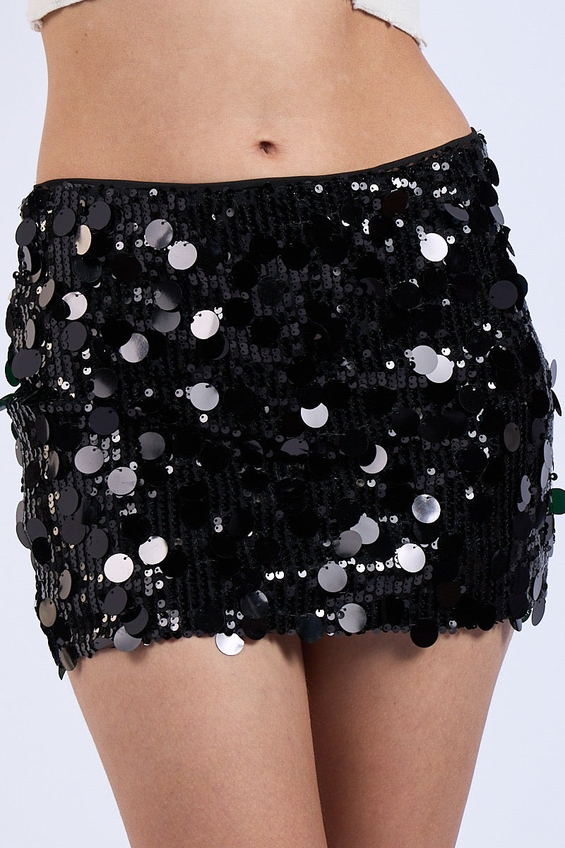 Sequin Mini Skirt