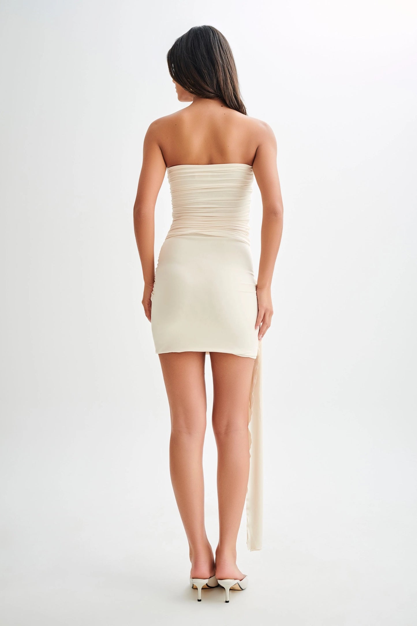 Sea Shell Buckle Detail Mini Skirt