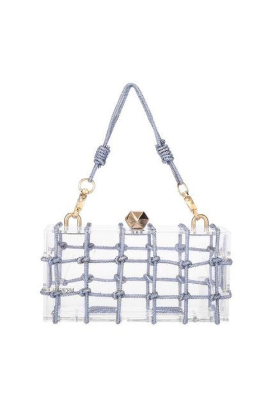 Blue Lucite Evening Bag