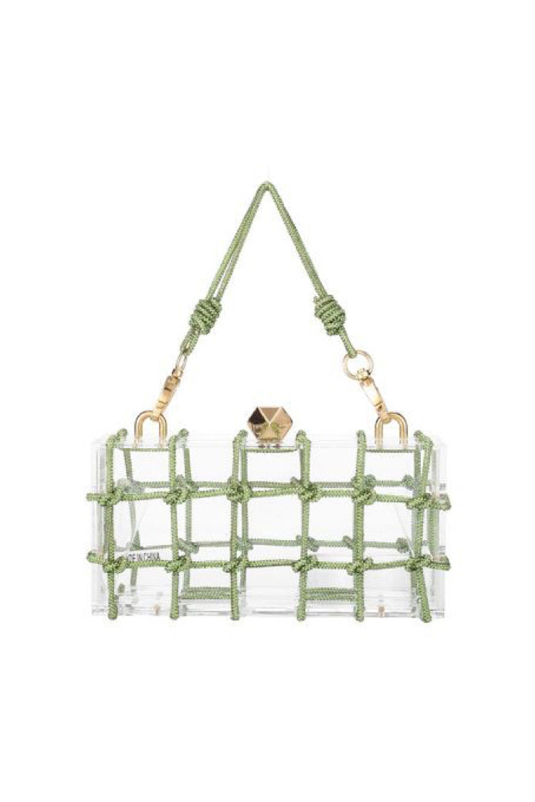 Green Lucite Evening Bag