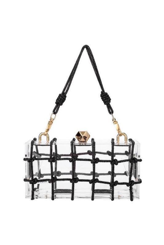 Black Lucite Evening Bag